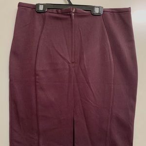 NEW~ H&M plum pencil skirt